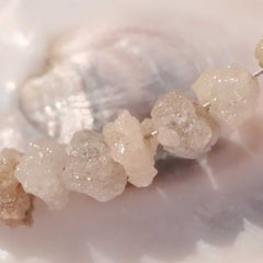 Diamond raw Strand total 55 carat natural colors 5-6 mm Seize like small comets