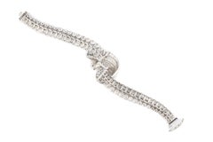 Diamond Ribbon Multi Row Bracelet
