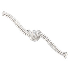 Bracelet à plusieurs rangs de rubans de diamants