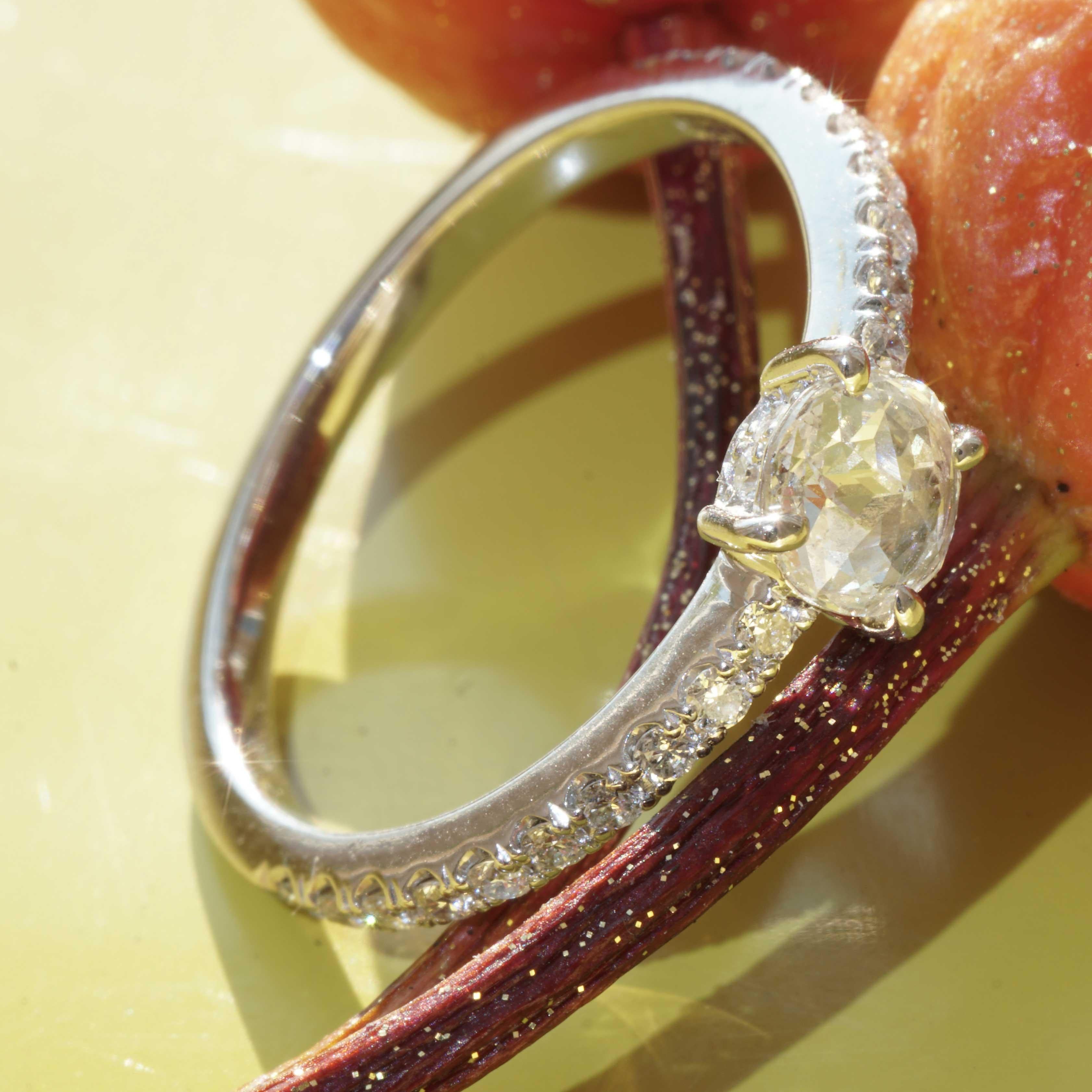 Bague en diamant  0.29 0.20 ct Third Carat Understatement Ring so cute and elegant Neuf - En vente à Viena, Viena