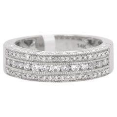 Bague en or 14 carats avec diamants de 0,50 carat au total