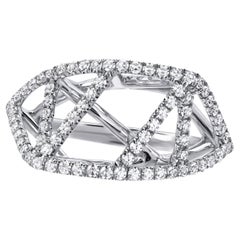 Diamond Ring 0.65 Carats Lattice Ring