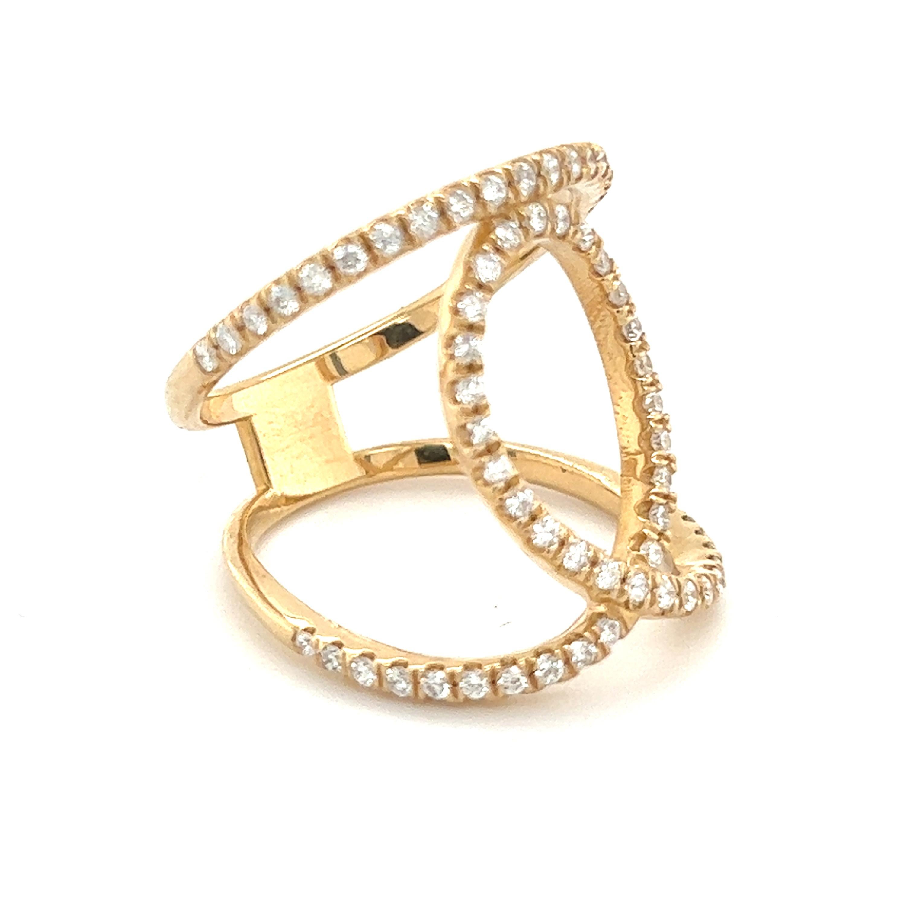 Anello con diamante in oro 14k 0,85 TCW 7,02 Grammi Certificato in vendita 5