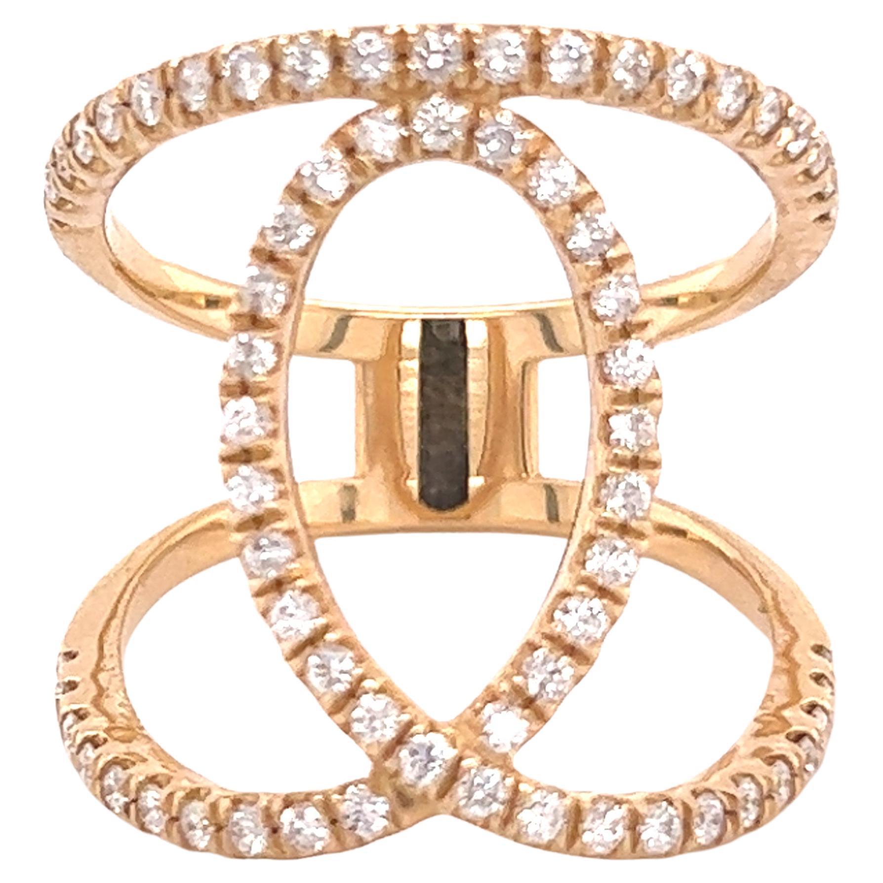 Diamond Ring 14k Gold 0.85 TCW 7.02 Grams Certified