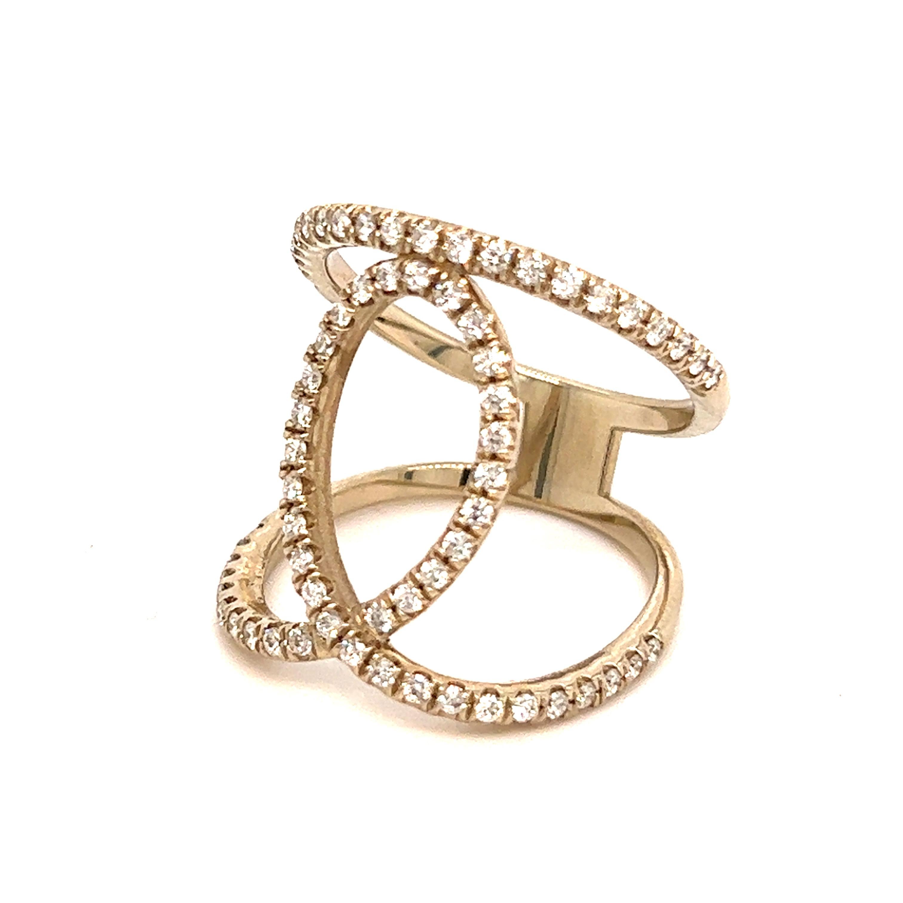 Anello con diamante in oro 14k 0,85 TCW Misura 9,25 Certificato $5,950 215643

Niente dice 
