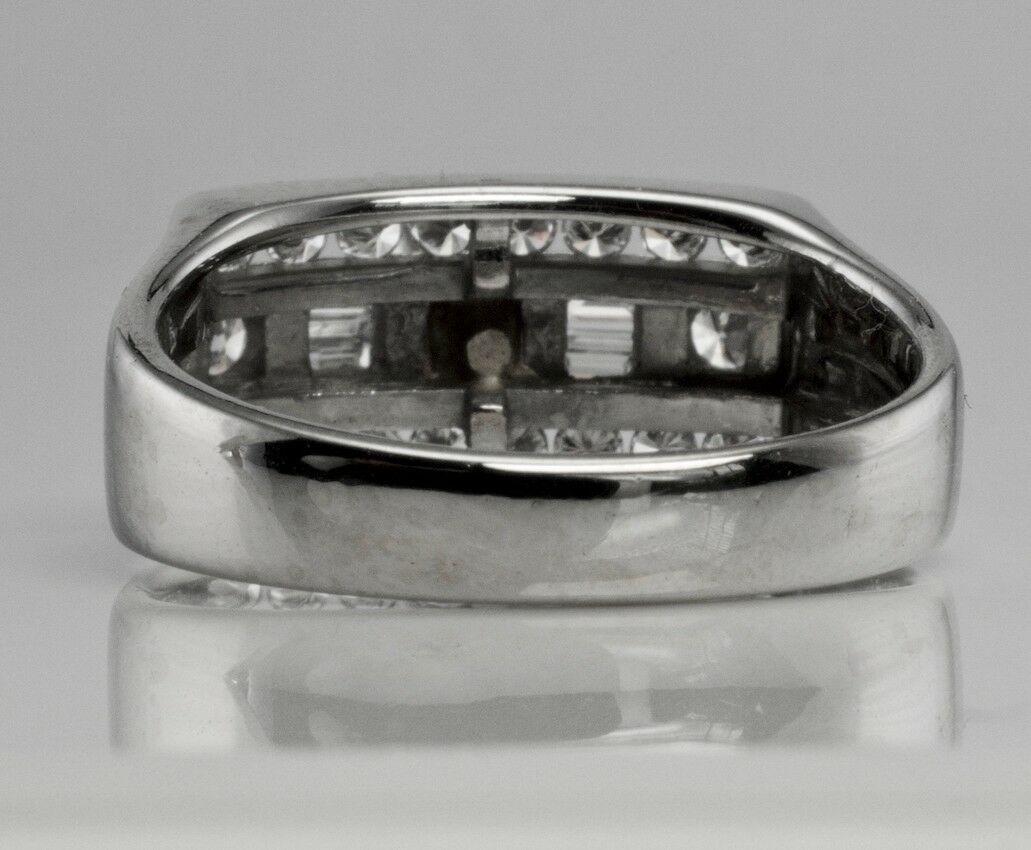Diamond Ring 14K White Gold Band 1.14 TDW Engagement For Sale 7