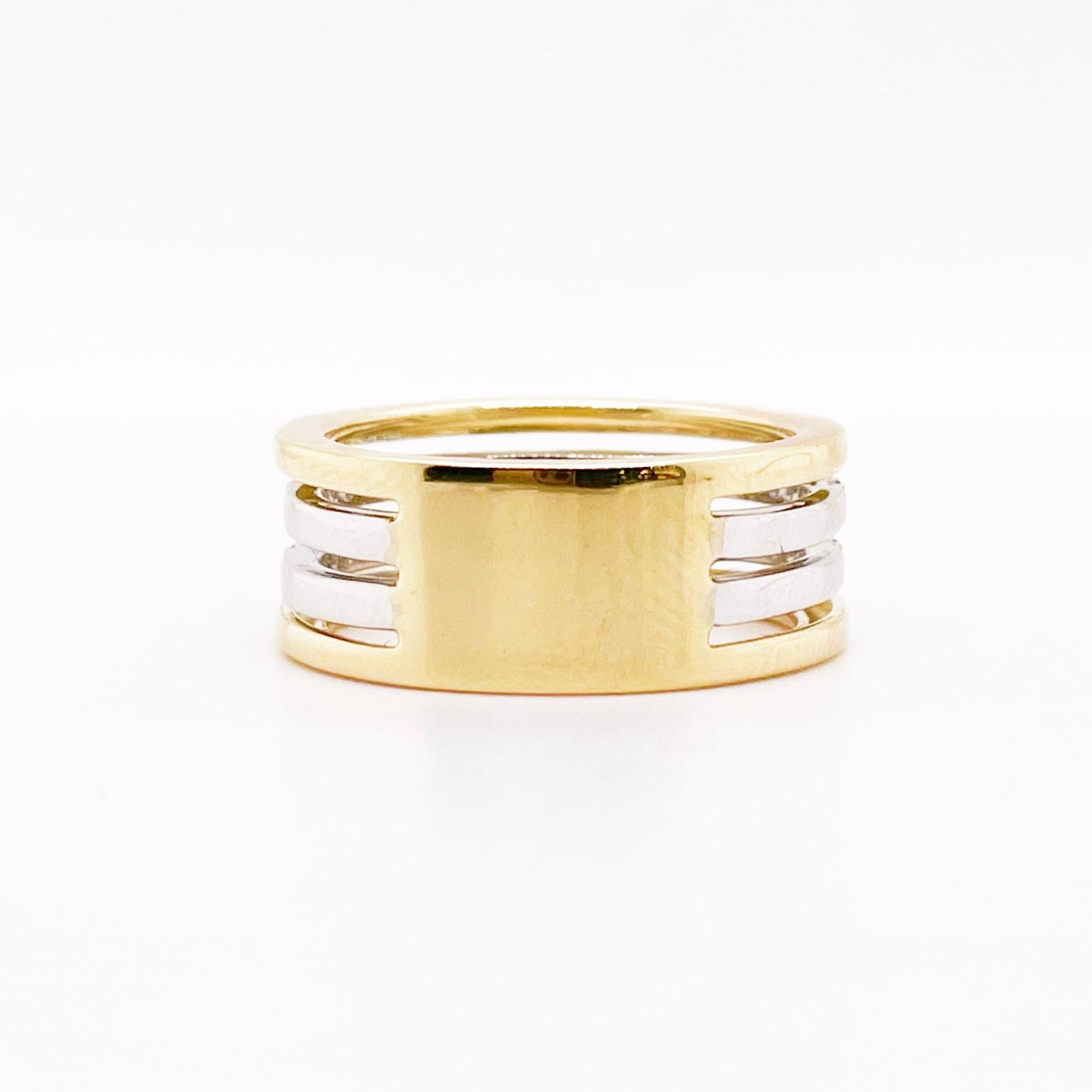 For Sale:  Diamond Ring, 14K Yellow-White Gold 3