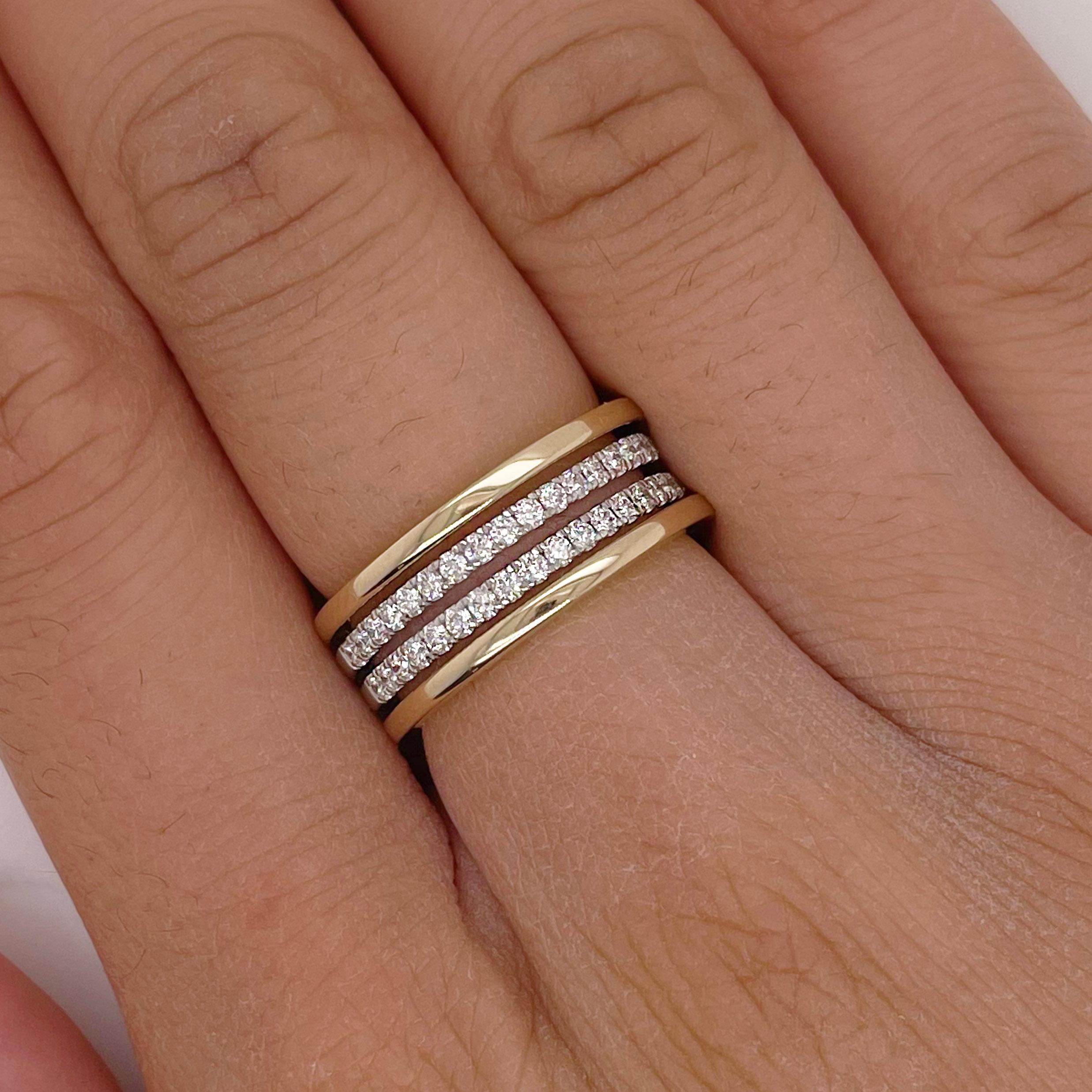 For Sale:  Diamond Ring, 14K Yellow-White Gold 5