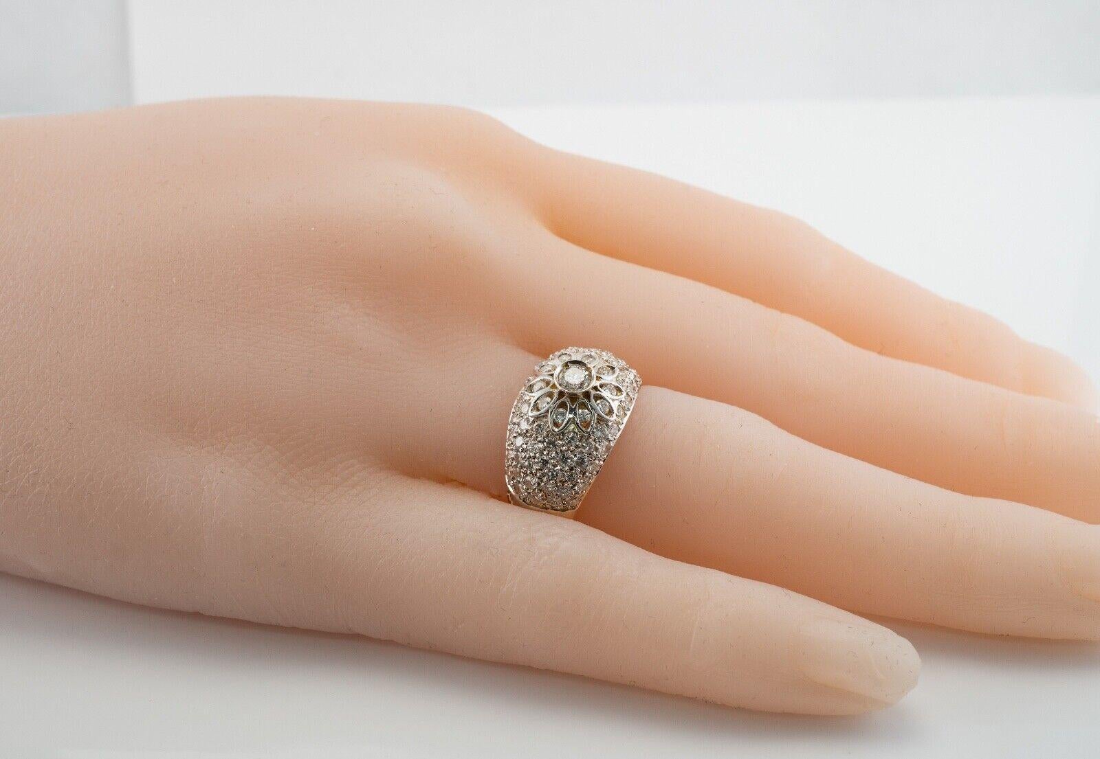 Bague diamant en or 18K Vintage Estate 1.27 TDW en vente 7
