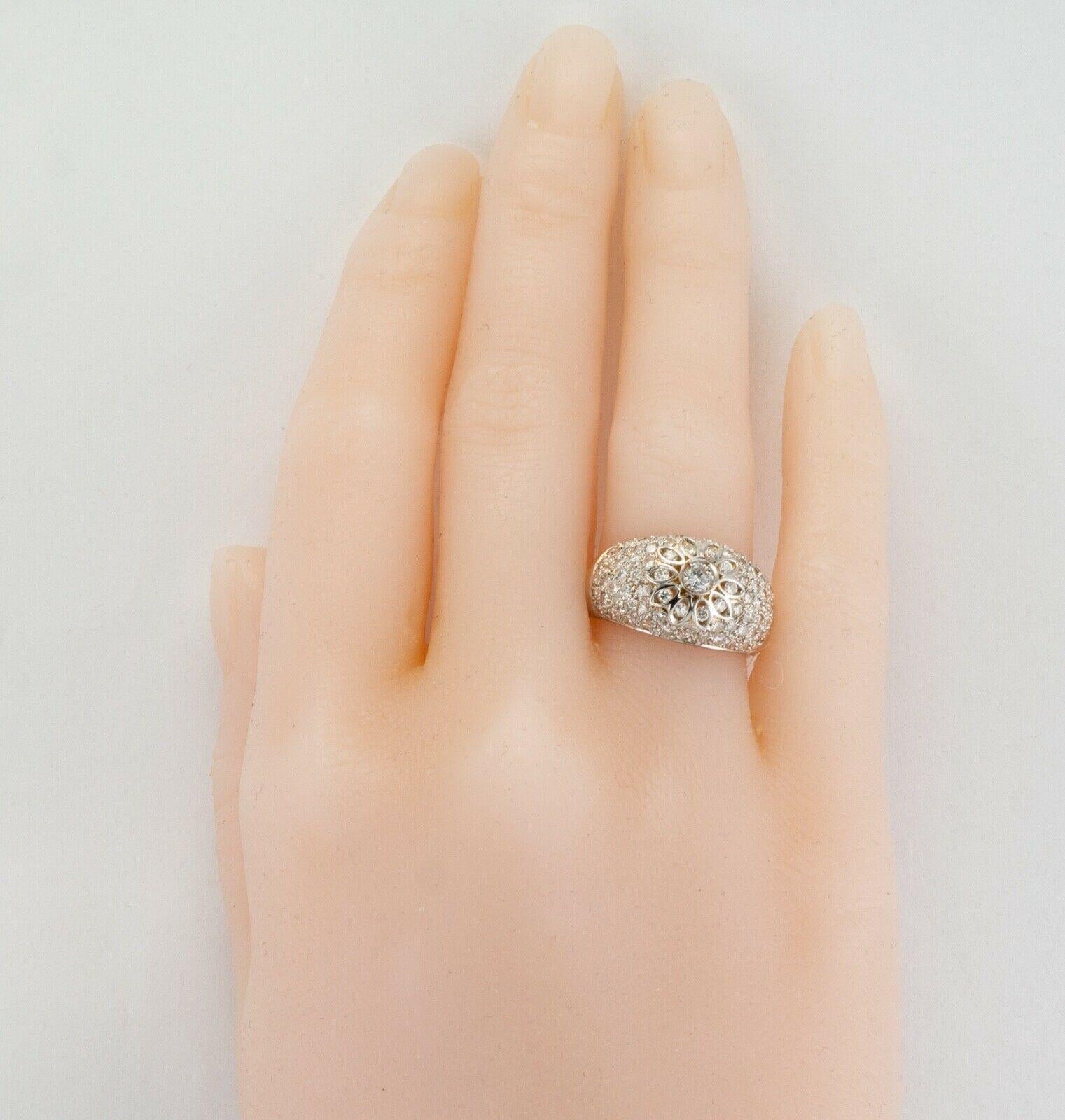 Diamantring, 18 Karat Gold, Vintage, Nachlass 1,27 TDW im Angebot 4