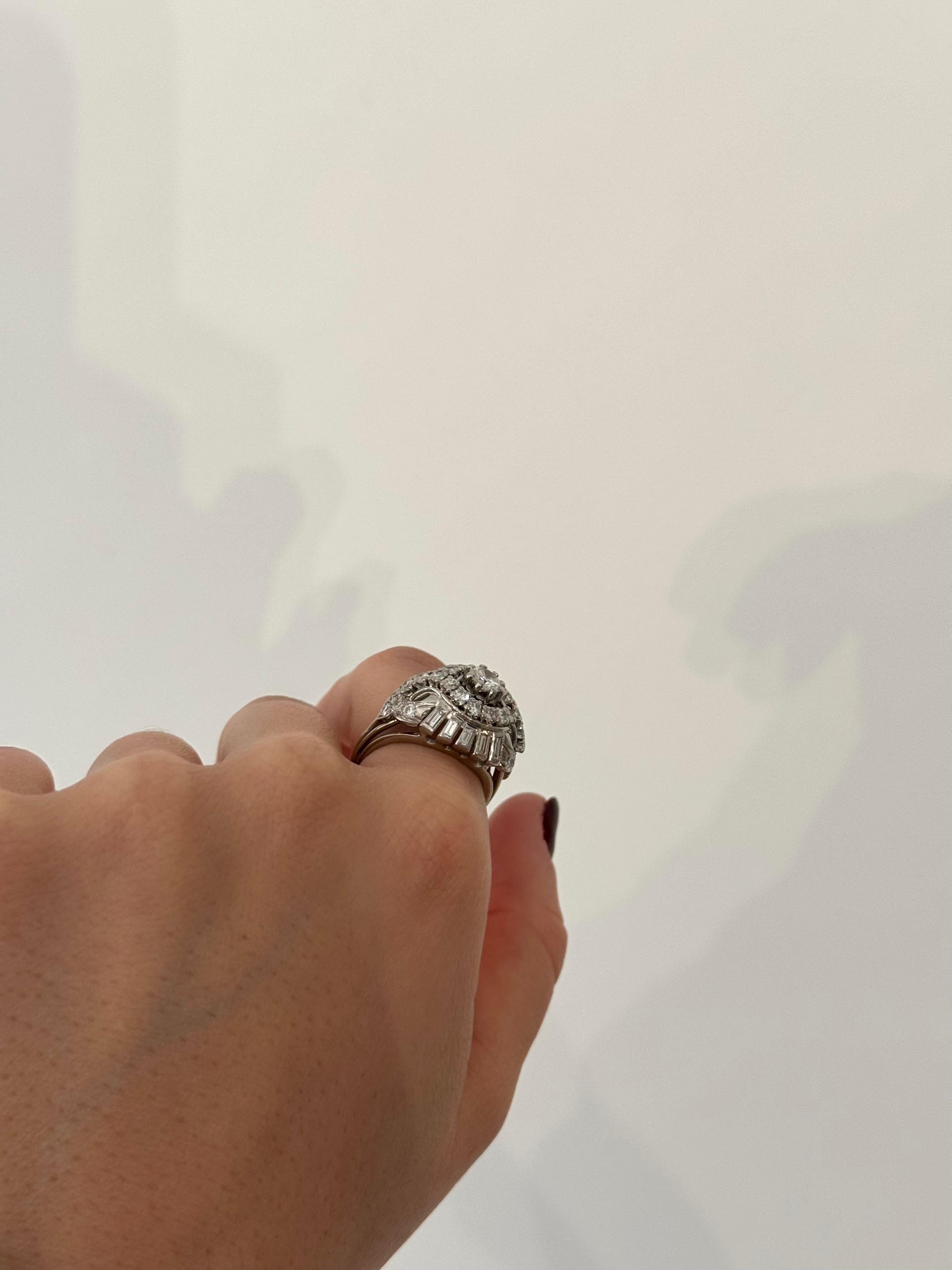 Diamond ring circa 1970 For Sale 4