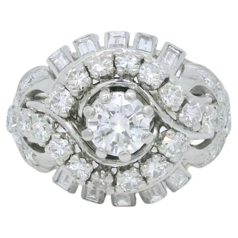 Diamond ring circa 1970 For Sale