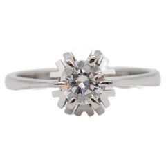 diamond ring Clarity:VVS2 Color:G in 18k gold