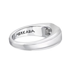 1.13 Carat Emerald Cut Diamond Unisex Platinum Ring, H VS1, GIA Certified