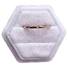 Bague d'éternité en or 18 carats, alliance minimaliste