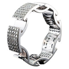 Diamond Ring Eternity Ring 14K White Gold Band Wedding 1.09 ctw