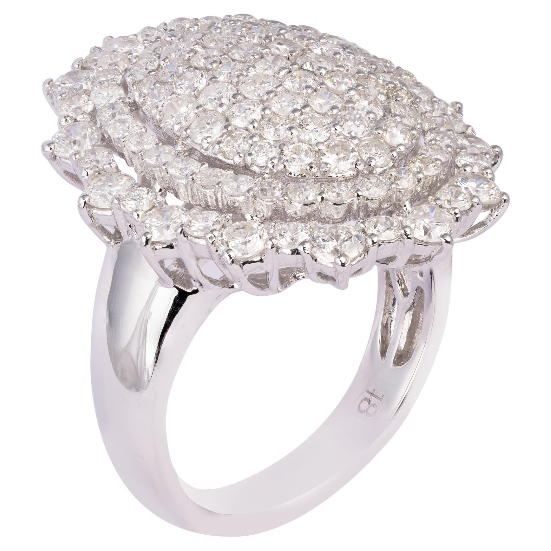 Anello con diamante in oro 18k