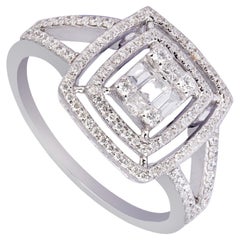Anello con diamante in oro 14k