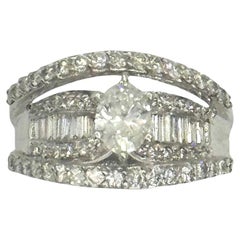 Bague en or blanc 14K avec diamant