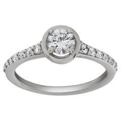 Diamond Ring in 14k White Gold. 0.75 Carats in Diamonds