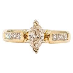 Diamantring aus 14k Gelbgold