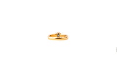 Anello con diamante in oro giallo 18 carati