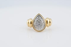 Diamantring aus 18 Karat Gelbgold