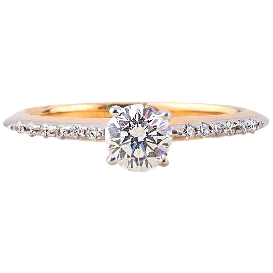 Diamant-Ring aus 18 Karat Gelbgold