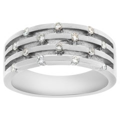 Diamond Ring in 18k White Gold with App. 0.14 Carats in Diamonds