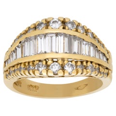 Diamond ring in 18k yellow gold