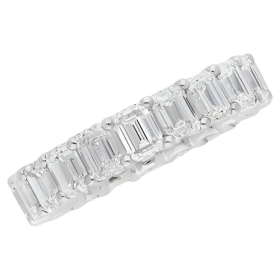 En vente :  Bague en or blanc 18kt avec diamant, 6 carats