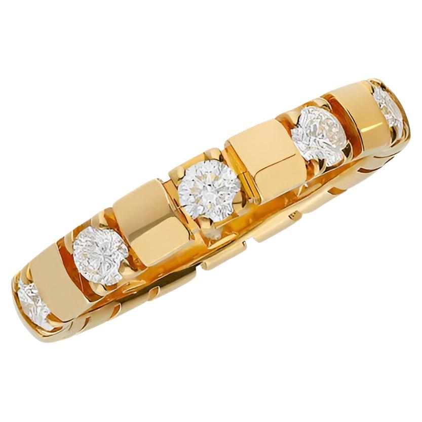 Anello con diamante in oro giallo 18 carati, 1,10 carati
