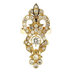 Anillo de Diamantes en Oro Amarillo