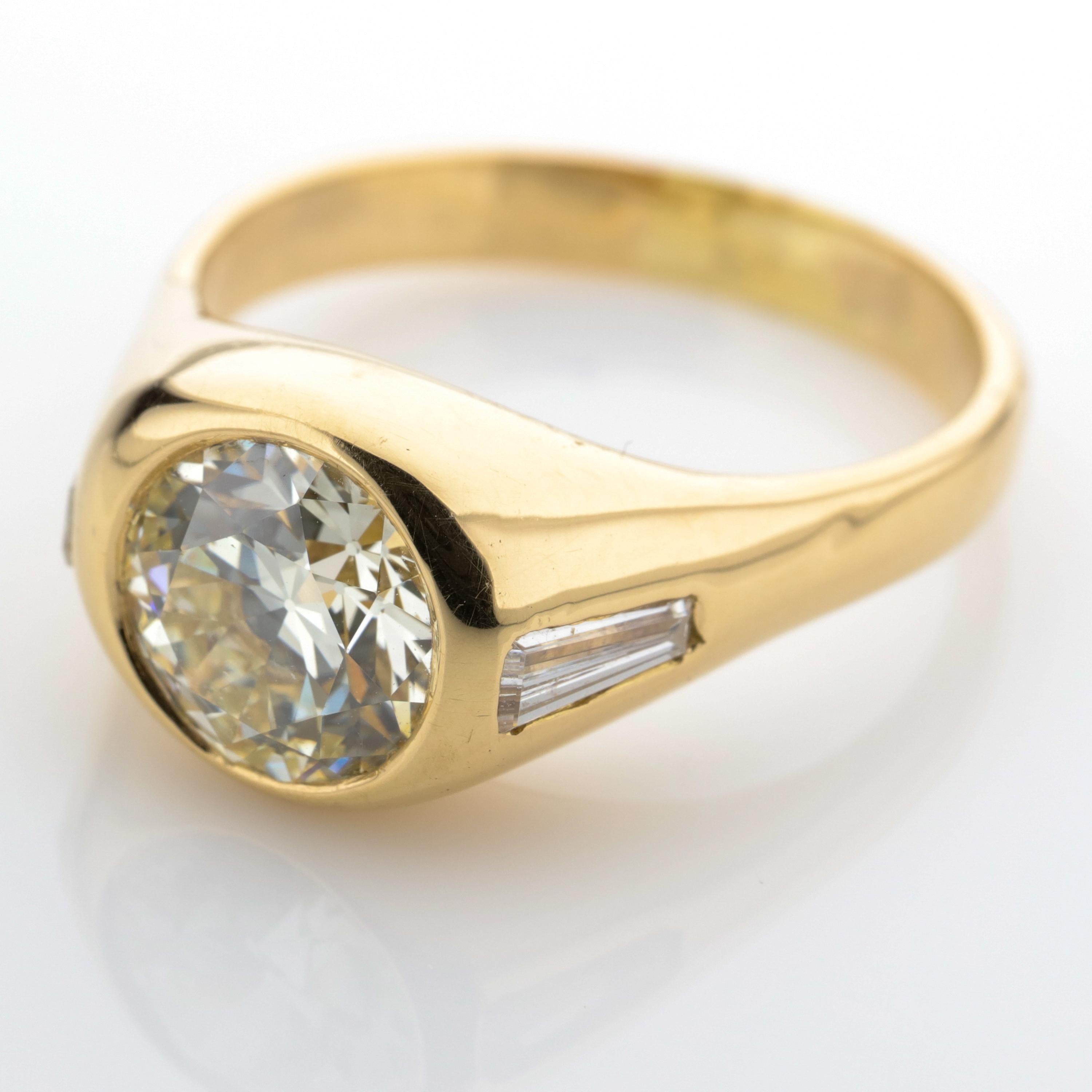 mens 2 carat diamond ring