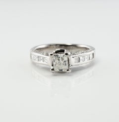 Engagement Diamond Ring Platinum Band 1.40 TDW EGL Certified