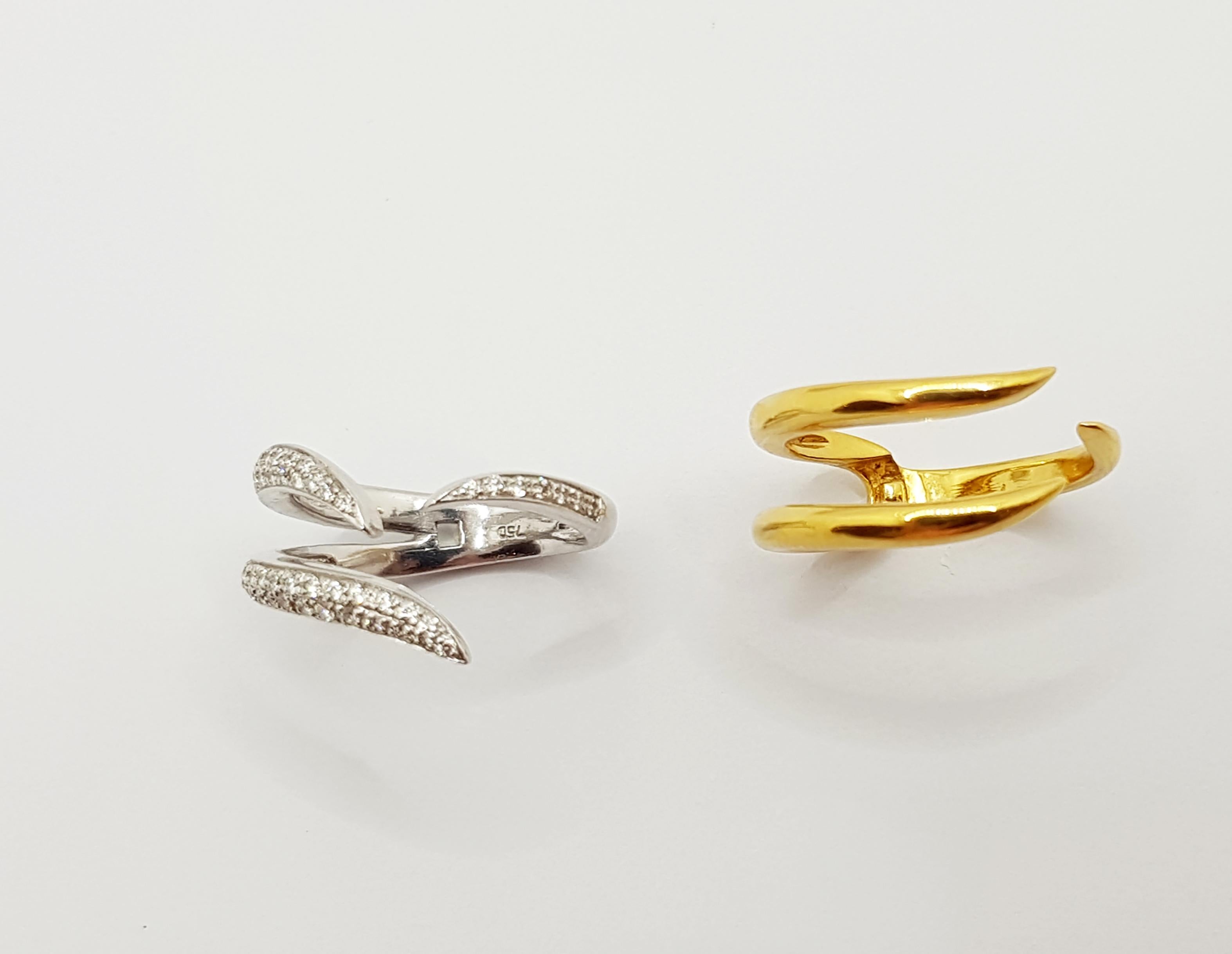 Diamond Ring Set in 18 Karat Gold Settings by Kavant & Sharart For Sale 2
