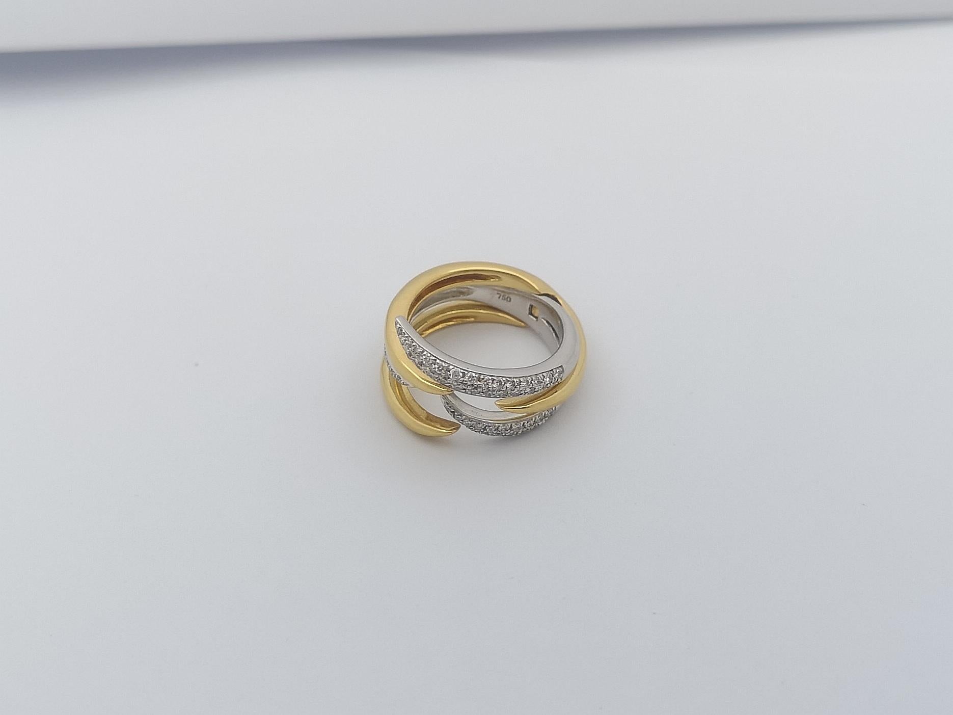 Diamond Ring Set in 18 Karat Gold Settings by Kavant & Sharart For Sale 4