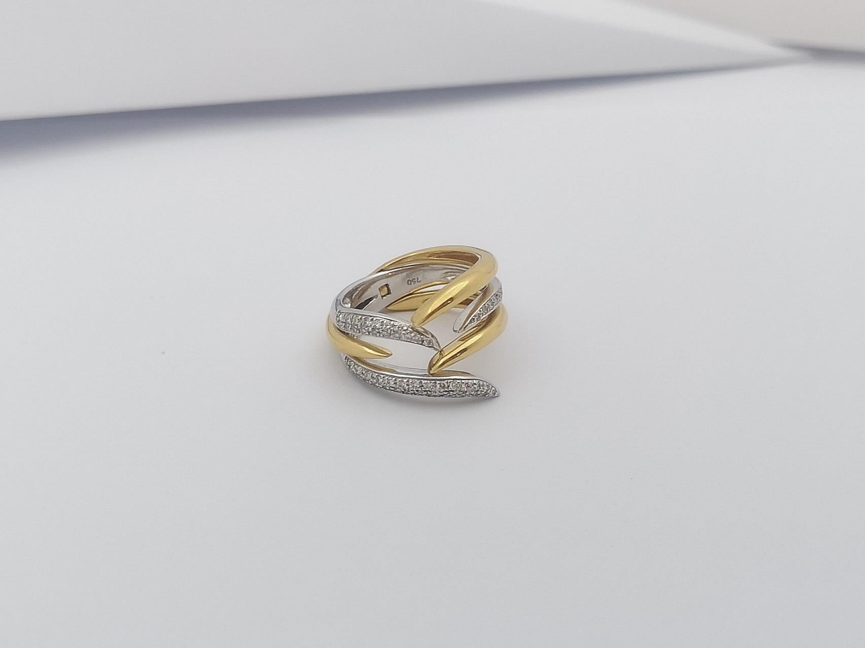 Diamond Ring Set in 18 Karat Gold Settings by Kavant & Sharart For Sale 5