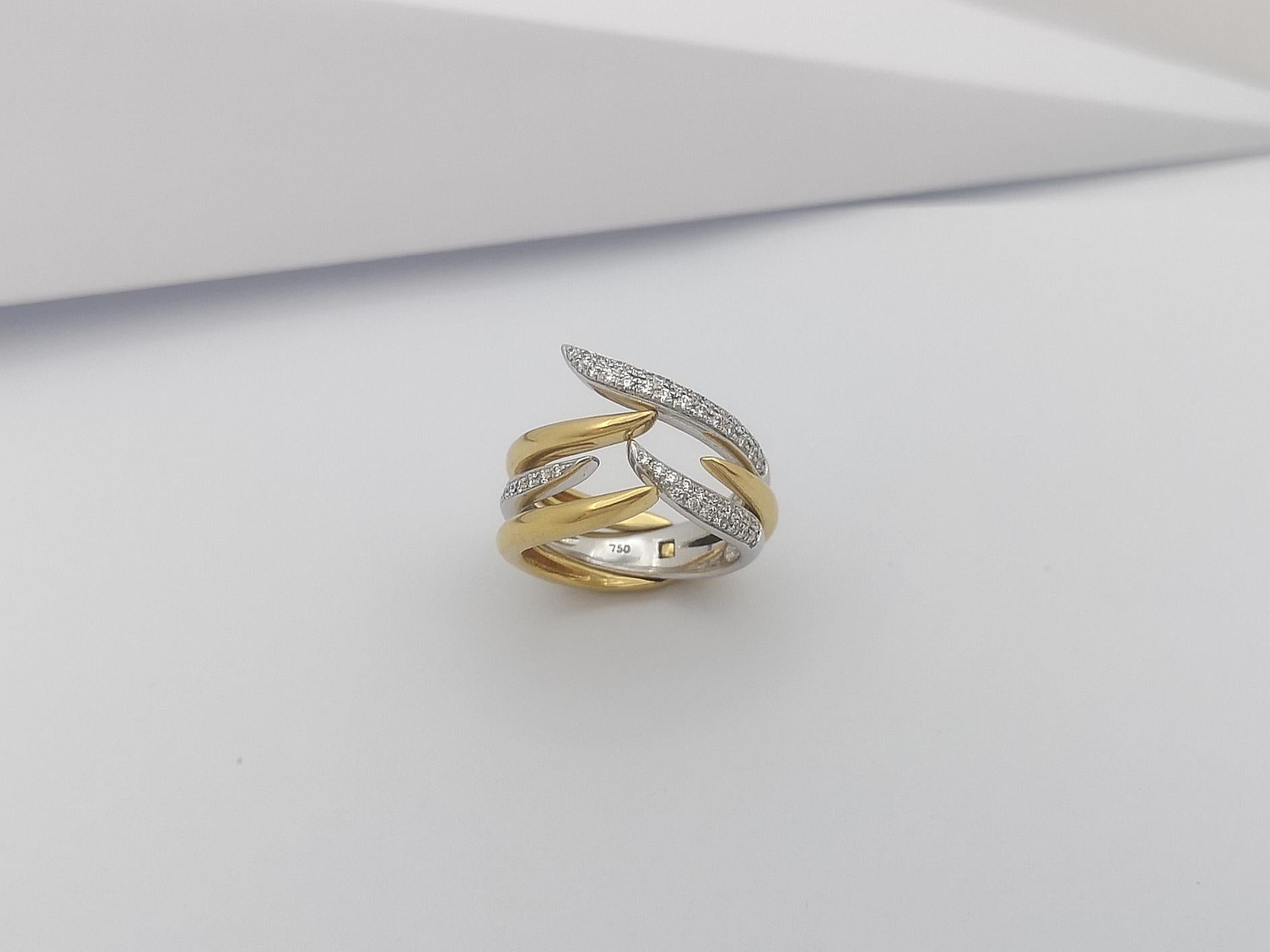 Diamond Ring Set in 18 Karat Gold Settings by Kavant & Sharart For Sale 6