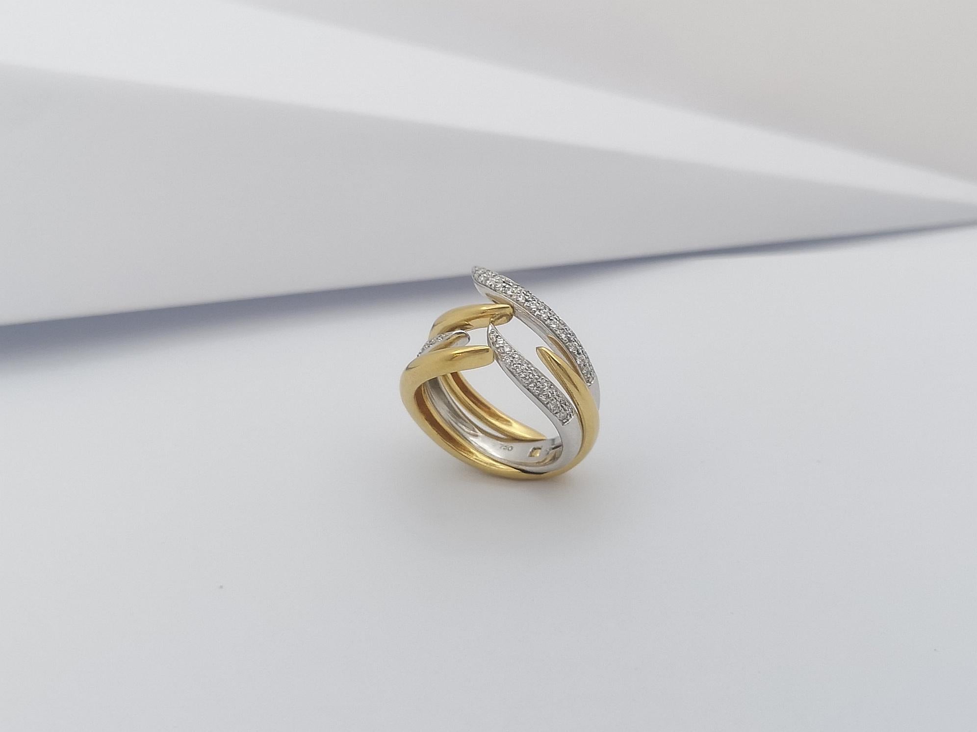 Diamond Ring Set in 18 Karat Gold Settings by Kavant & Sharart For Sale 7