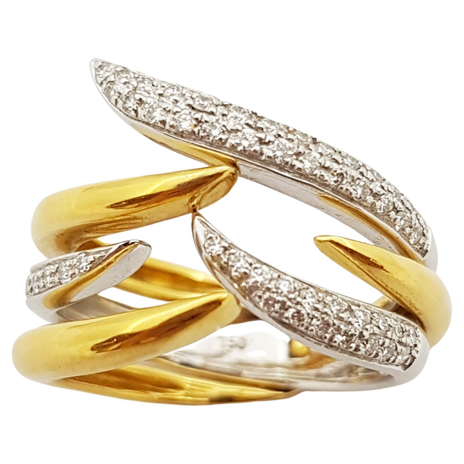 Diamond Ring Set in 18 Karat Gold Settings by Kavant & Sharart