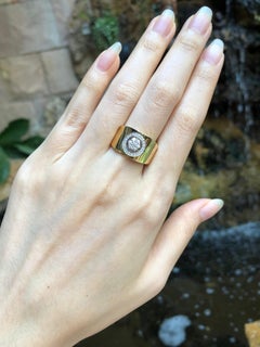 Diamond Ring Set in 18 Karat Gold Settings