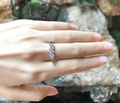 Diamond Ring Set in 18 Karat White Gold Settings by Kavant & Sharart