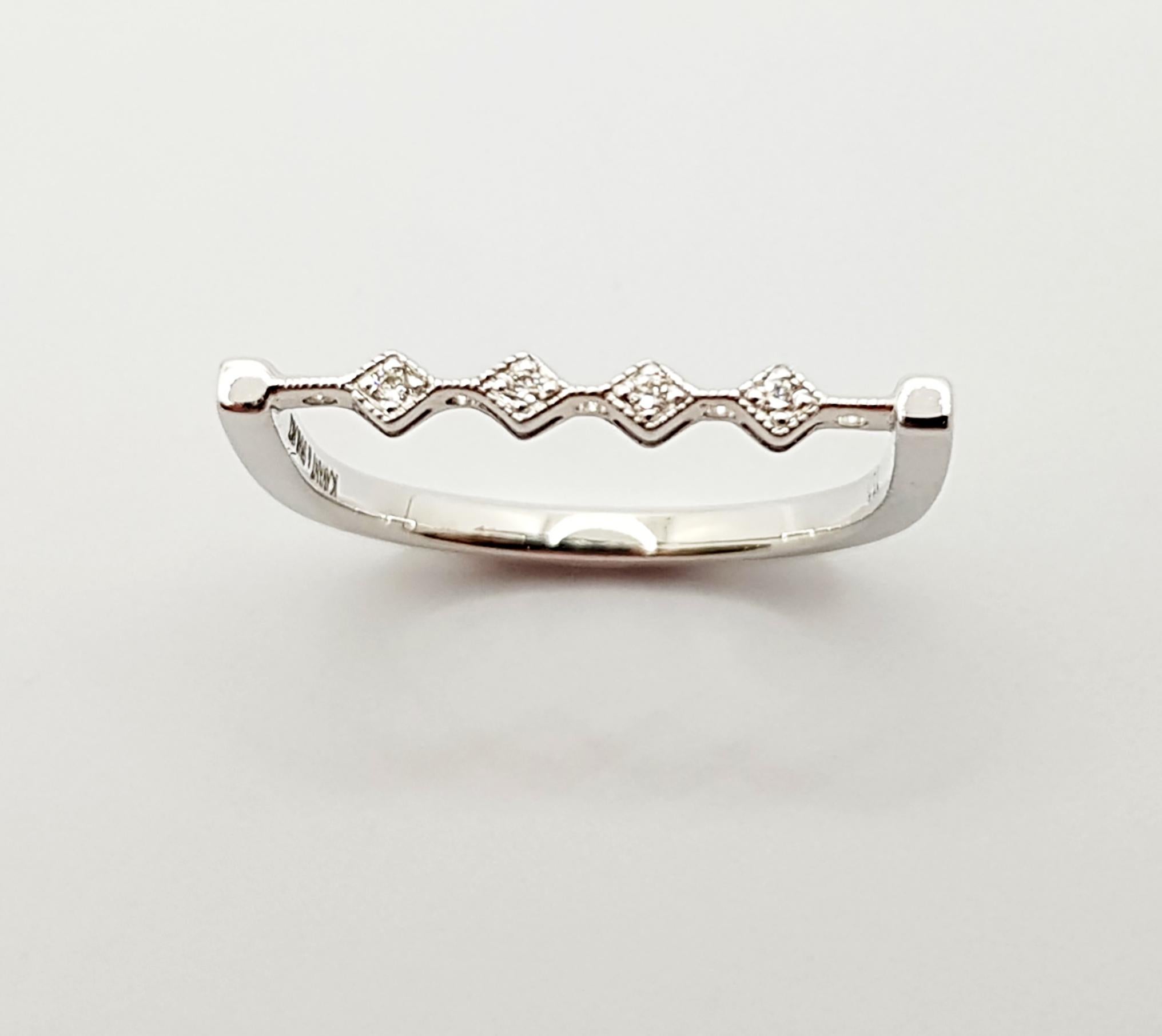 Anillo de diamantes engastados en oro blanco de 18 quilates de Kavant & Sharart en venta 3