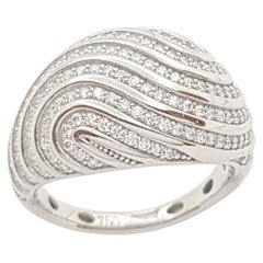 Diamond Ring set in 18 Karat White Gold Settings