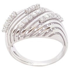 Diamond Ring set in 18 Karat White Gold Settings