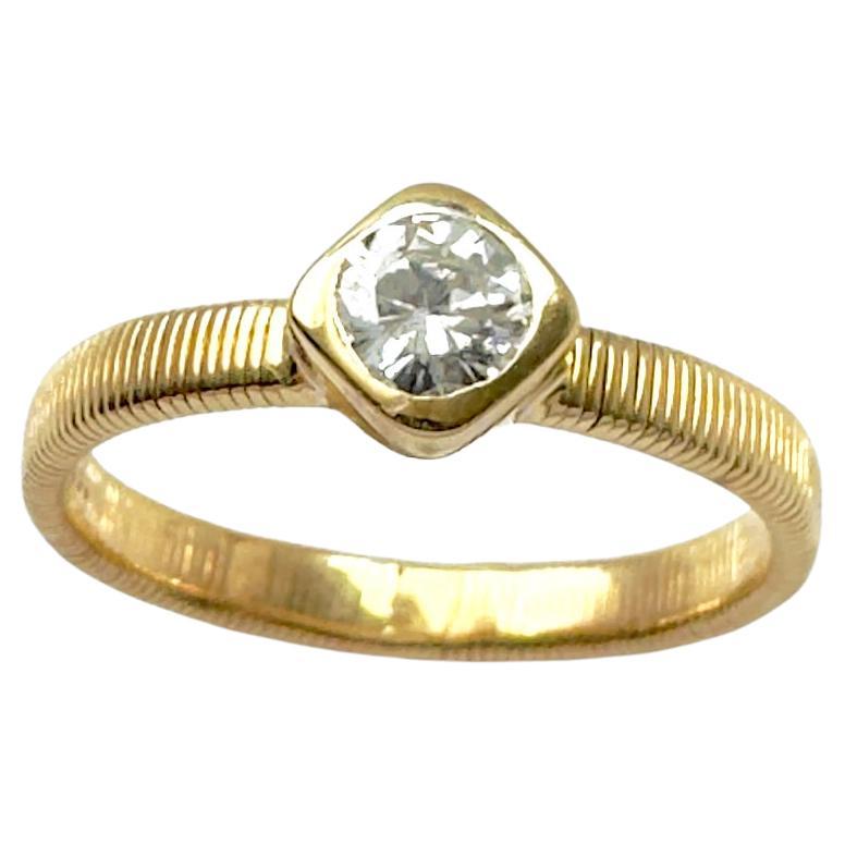 Diamantring in 18K Goldfassung