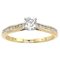 Diamond Ring Set with 0.40ct of Natural Diamonds in 18ct Yellow & White Gold