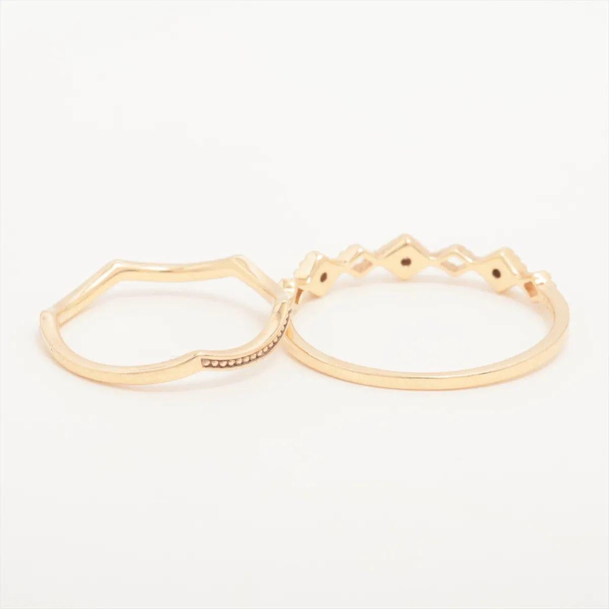 Diamond Ring Set Yellow Gold In Good Condition For Sale In Humacao, PR
