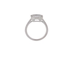 Diamond Ring Studded in 18 Karat White Gold